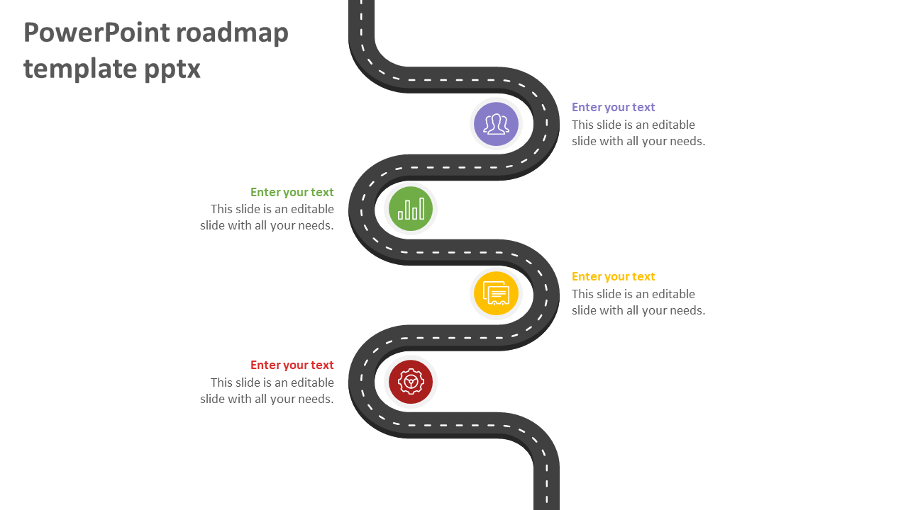 powerpoint roadmap template pptx